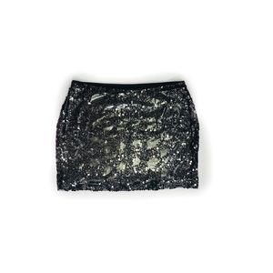 Express sequin skirt size small